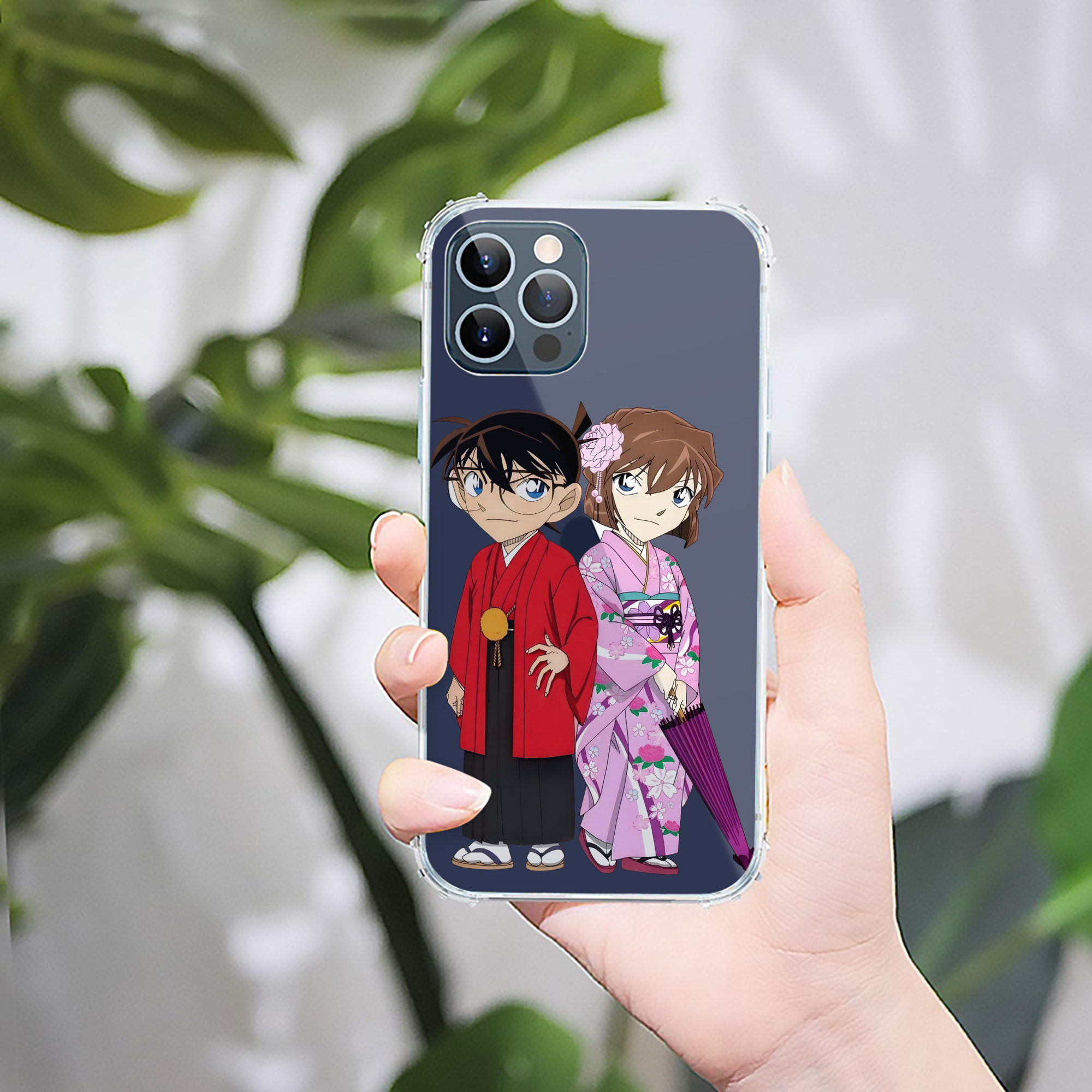 （画像用） 名探偵コナン 江戸川 コナン Detective Conan Conan Edogawa 【iPhone 12シリーズ対応】透明スマホケース（クリアソフトケース）